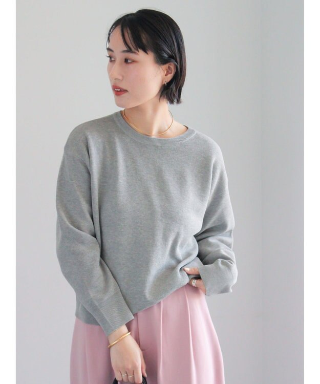 Te chichi 前後2WAYスウェットライクニット グレー