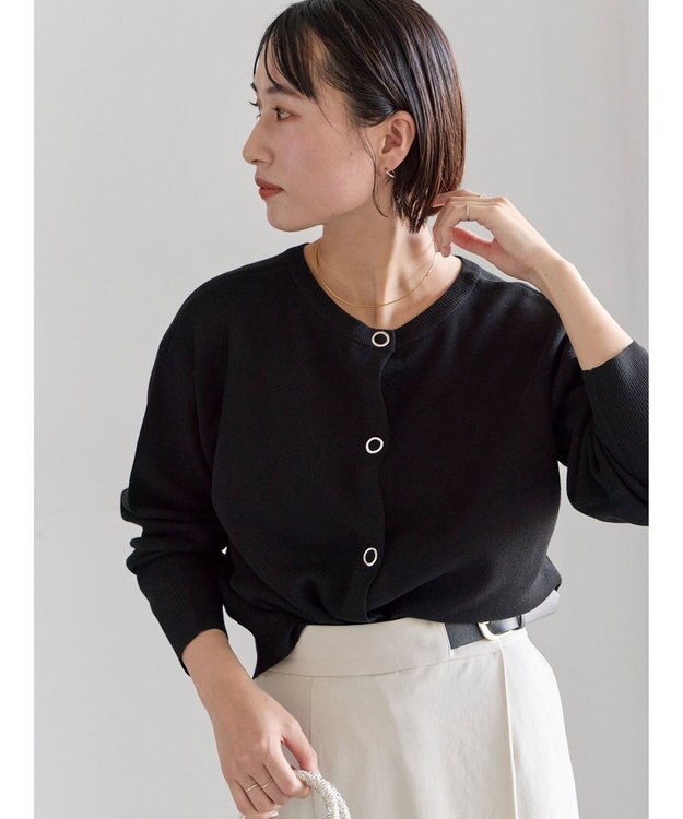 Te chichi 前後2WAYスウェットライクニット ブラック