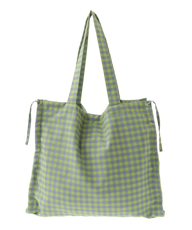 Green Parks ・ＱＵＯＮ　ギンガムリボントート Green