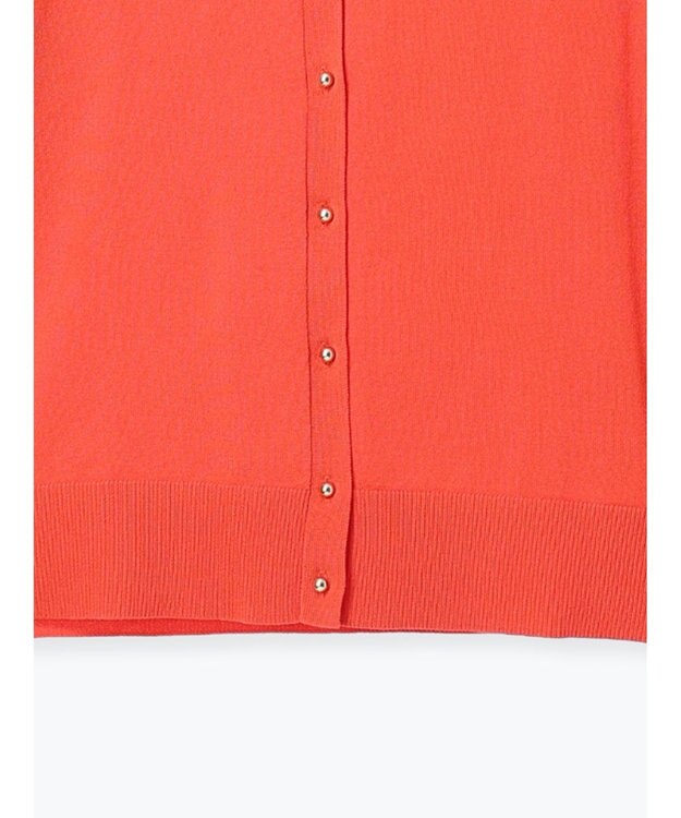 Te chichi 14G綿ポリクルーカーディガン オレンジ