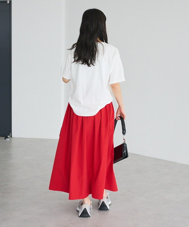 CRAFT STANDARD BOUTIQUE ドロストギャザースカート Red