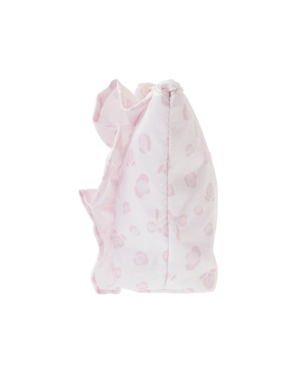 Maison de FLEUR リボンレオパードフリルポーチ Light Pink