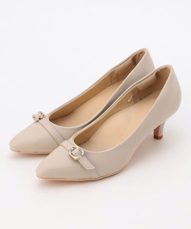 ANY SIS 【22.5~24.5cm】ベルテッドレディライク パンプス ベージュ