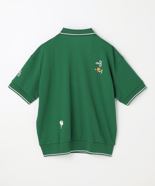 PW CIRCULUS 【WOMEN】ミニワッフル鹿の子ポロ ゴルフウェア レディース グリーン系