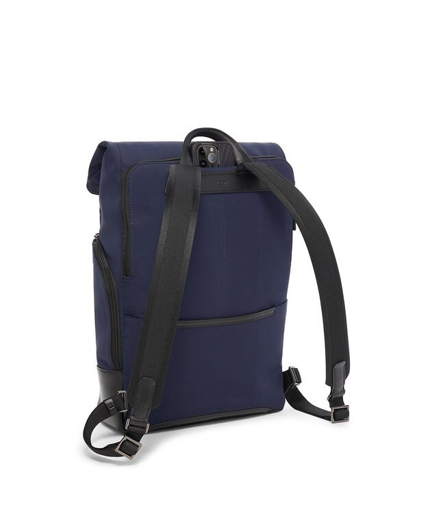 TUMI  メンズ  TUMI Harrison 「オズボーン」ロール・トップ・バックパック MID NAVSTR