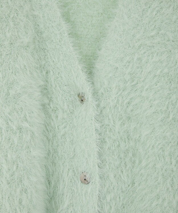 YECCA VECCA ラメシャギーカーディガン Charcoal Gray