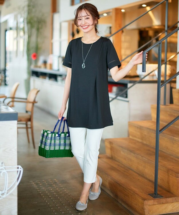 Tiaclasse パターンマルシェバッグ グリーン