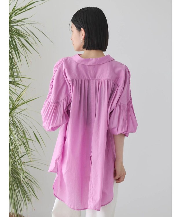 AMERICAN HOLIC カルゼギャザーシャツチュニック Pink