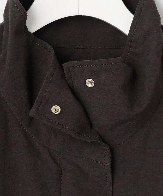 自由区 【カタログ掲載・春の必需品・オンオフ使える】コットンリネンウェザーライト コート ブラウン