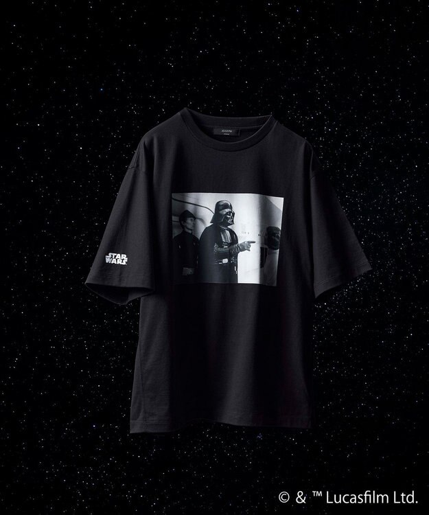 JOSEPH HOMME 【WEB限定】【スター・ウォーズ 】 JOSEPH HOMME スター・ウォーズ / リラックスフォルム クルーネックプリントTシャツ ブラック系1