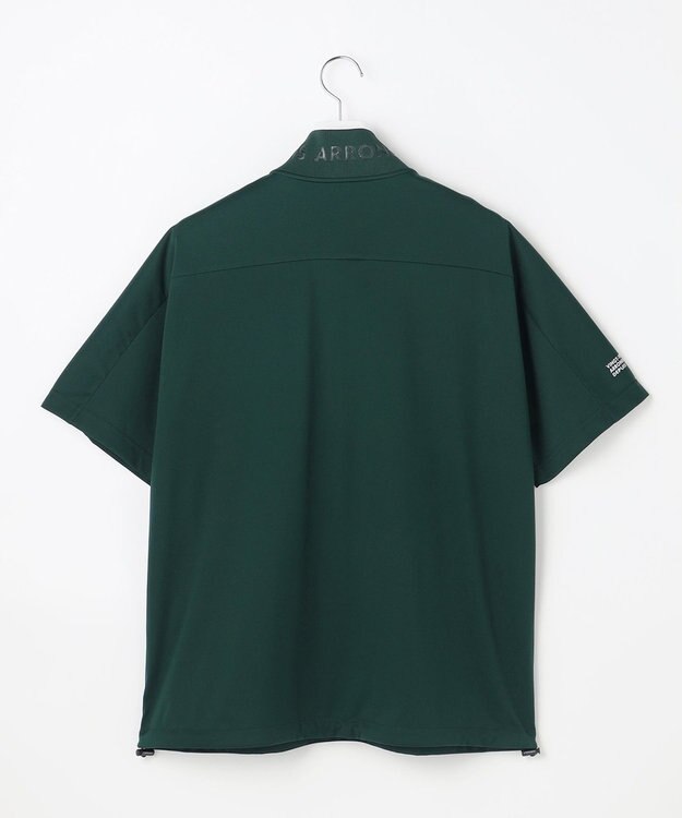 23区GOLF 【MEN】エアリージャージ半袖プルオーバー ダークグリーン系