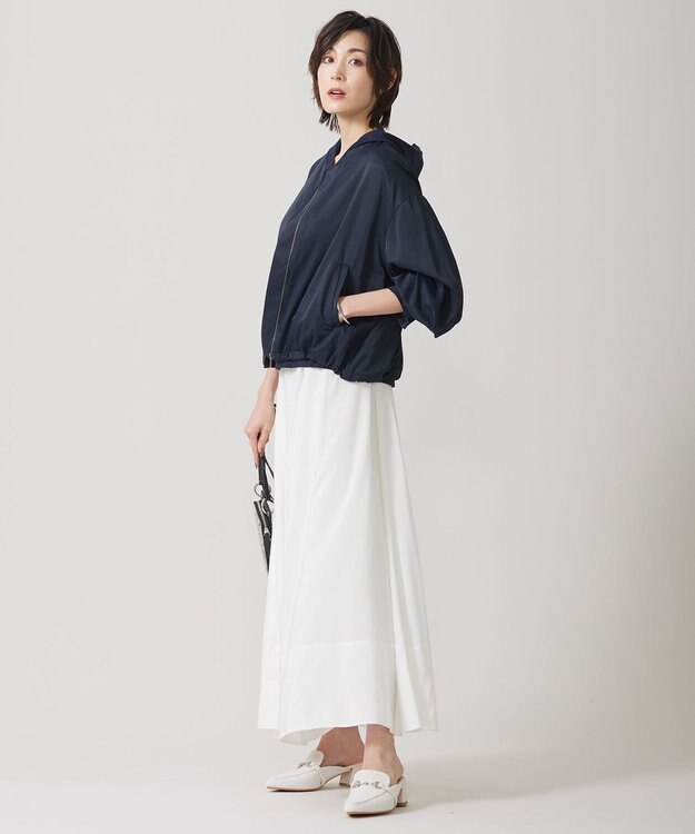 ICB L 【接触冷感・UVカット・撥水・洗える】 ナイロンタスランツイル ブルゾン ネイビー系