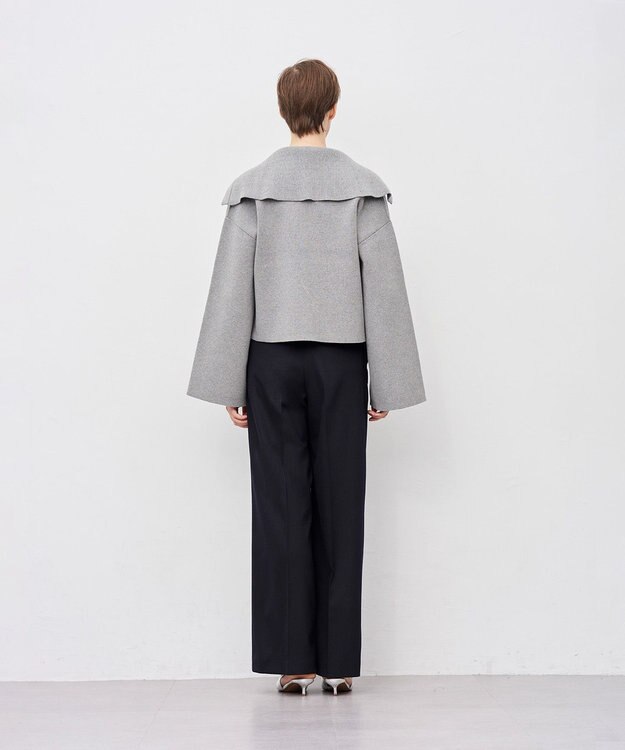 uncrave カシミヤブレンドニット ジップアップブルゾン グレー