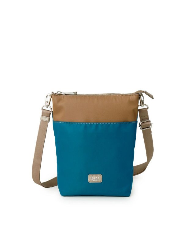 IBIZA ビコロール　ナイロン　ショルダーバッグ(S) ターコイズブルー