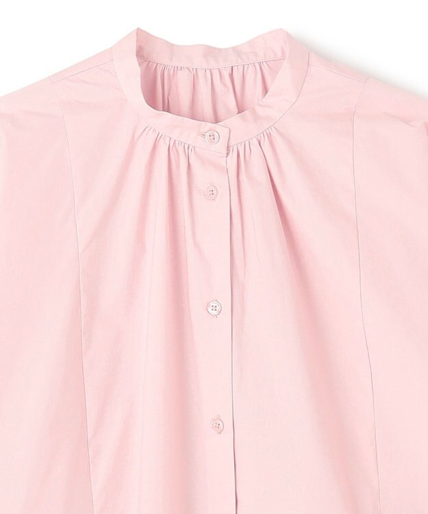 UNFILO 【新色追加】ギャザーワイドシャツ ピンク