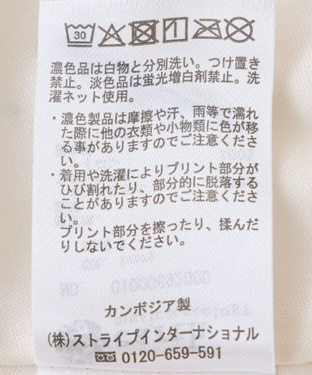 earth music&ecology ＳＥＴ２点フロッキードットブラウス＋スカート Ivory