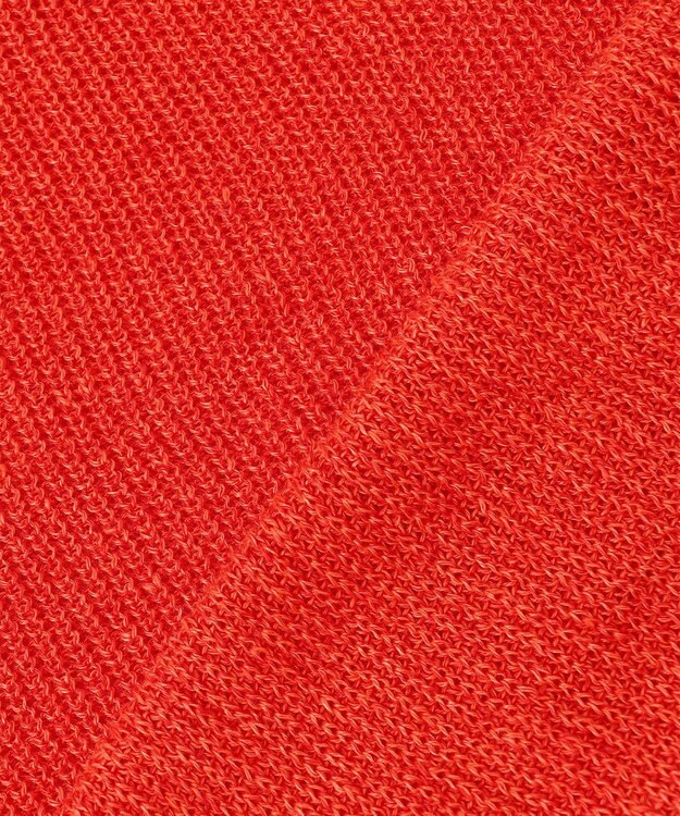 23区 L 【洗える】ピュアリネン パフスリーブ ニット オレンジ系5