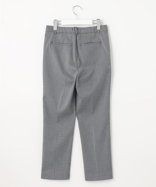 J.PRESS LADIES L 【洗える】シャークスキンハウンドトゥース テーパード パンツ ネイビー系3