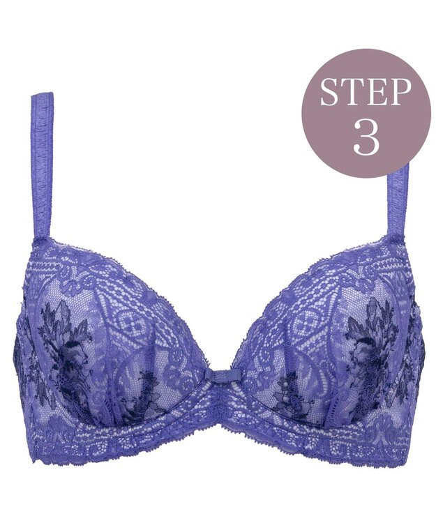 BRADELIS New York 【BRADELIS New York / 育乳ブラ・STEP3 整える】ジャクリーンステップ3ブラ24S1 育乳 補正 ロイヤルブルー