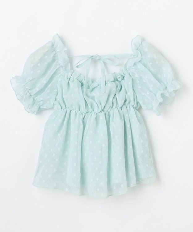 ANY KIDS 【一部店舗/WEB先行販売アイテム】2WAY シアードビーブラウス ミント