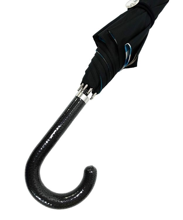 +RING UNISEX  プラスリング 雨傘（長）60cm BLU T1330 2重張り傘 水色