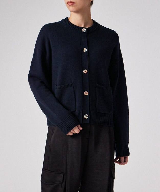 Paul Smith スワール ボタン カーディガン ネイビー