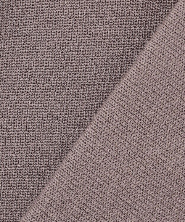 自由区 【WEB限定・洗える・XSサイズあり】ハイツイストコットンアセテート畦編み ニット カーキ系