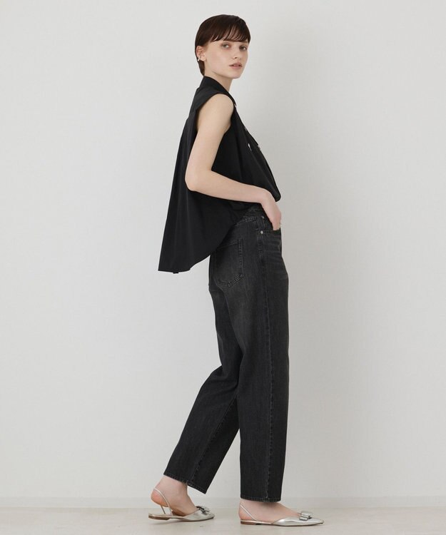 GRACE CONTINENTAL ビジューノースリーブシャツ ブラック