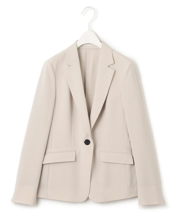 ICB 【洗える】レーヨンライクトロ テーラードジャケット トープ系