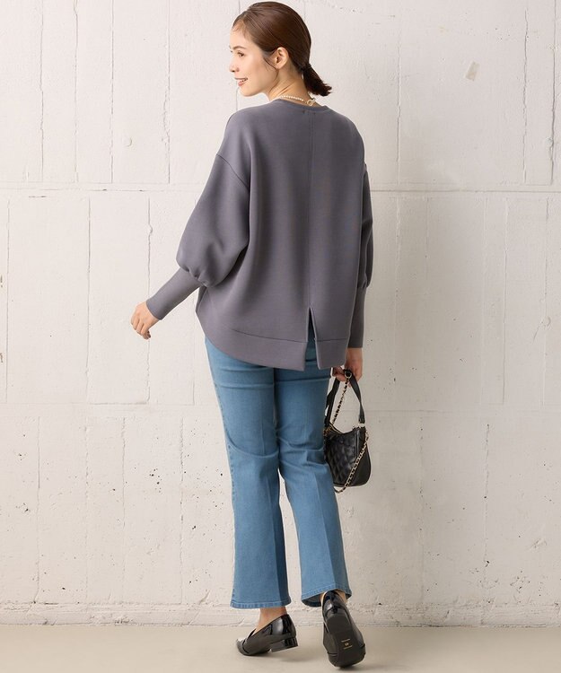 組曲 ダンボールジャージースリーブデザイン プルオーバー グレー系