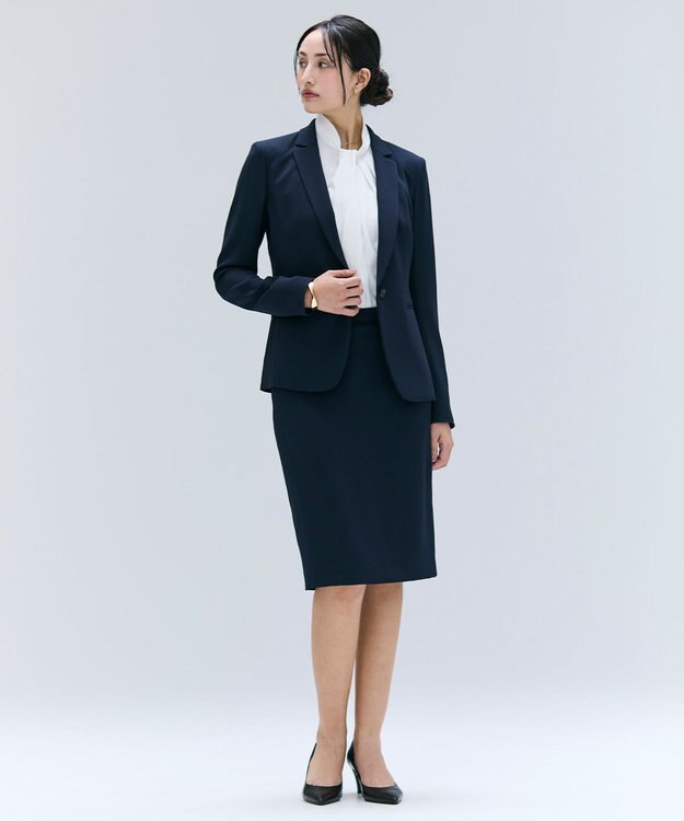 BEIGE， 【洗える・L-size】CINDY / テーラードジャケット Navy