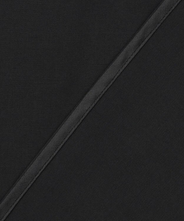 ICB L 【接触冷感・洗える】Cu/Peソフトツイル デザインブラウス ブラック系