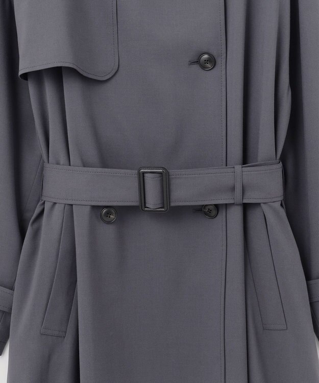 J.PRESS YORK STREET 【WOMEN】オーバーサイズトレンチコート グレー系