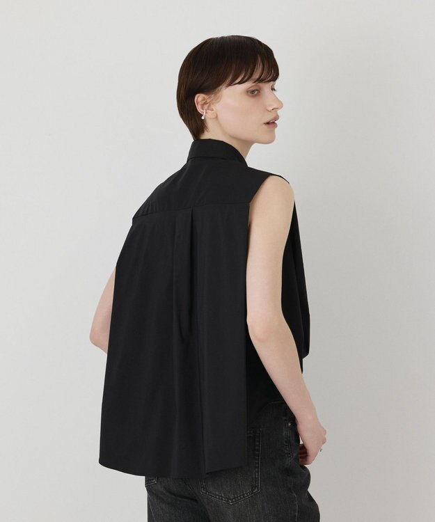 GRACE CONTINENTAL ビジューノースリーブシャツ ブラック