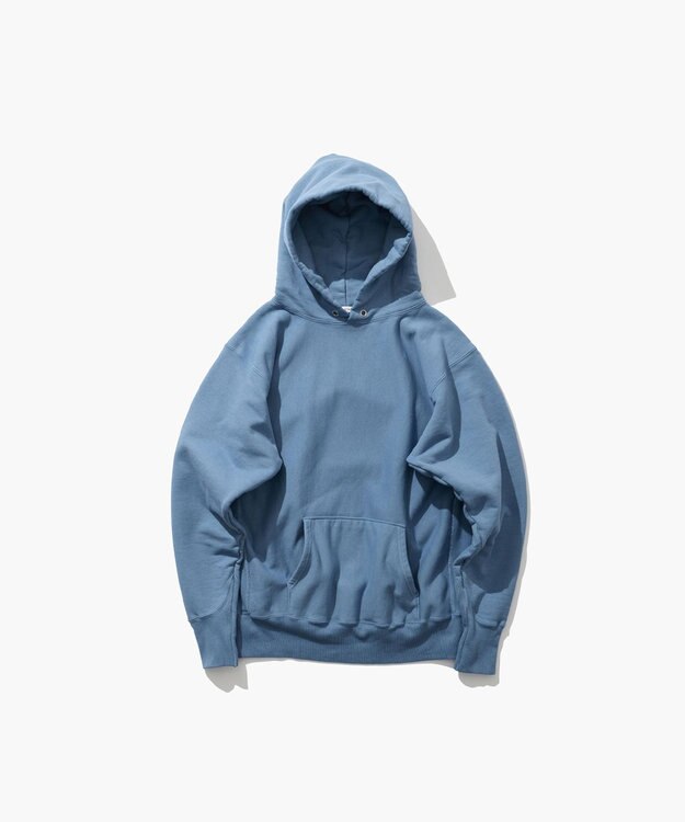 ATON NATURAL DYED URAKE | フーディー - UNISEX BLUE