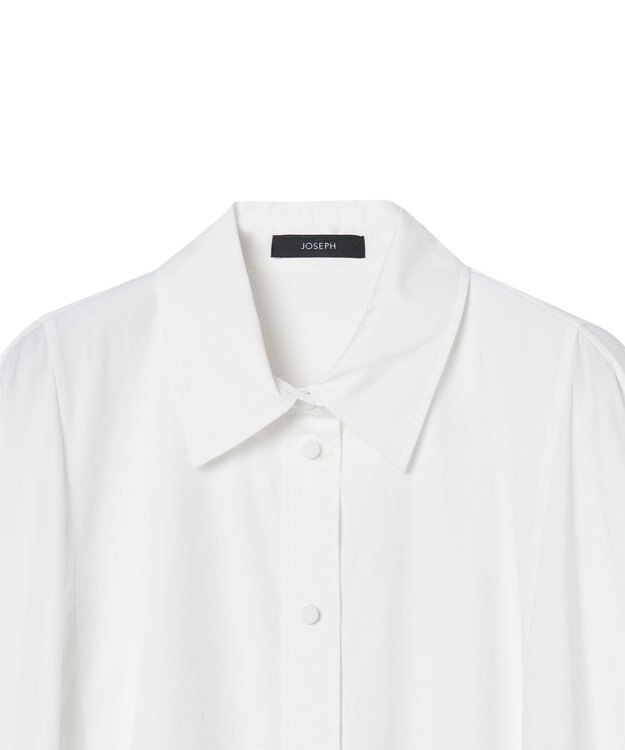 JOSEPH 【洗える】ポプリン　シャツドレス White
