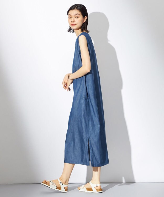 HELLY HANSEN LIFAデニムワンピース ブルー