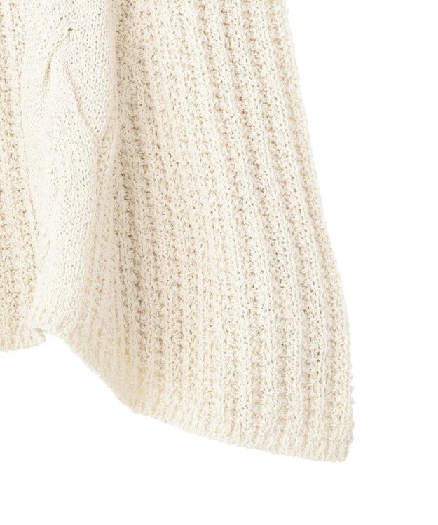 earth music&ecology フレアニットベスト Ivory