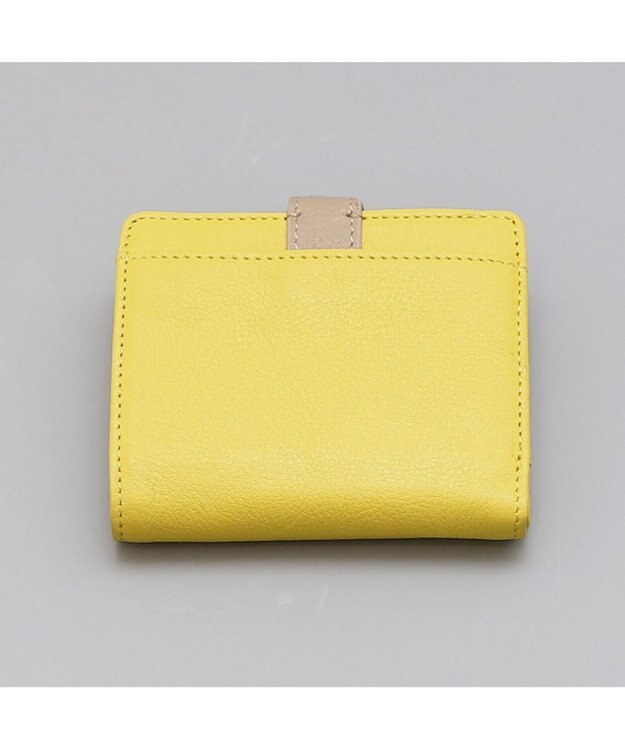 UNBILLION アトランタ ATLANTA / 牛革二つ折りカラーコンビウォレット イエロー