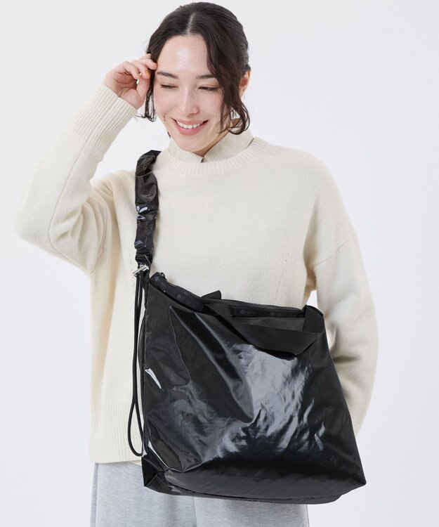 LeSportsac GH DAILY TOTE/ブラックシャイン ブラックシャイン