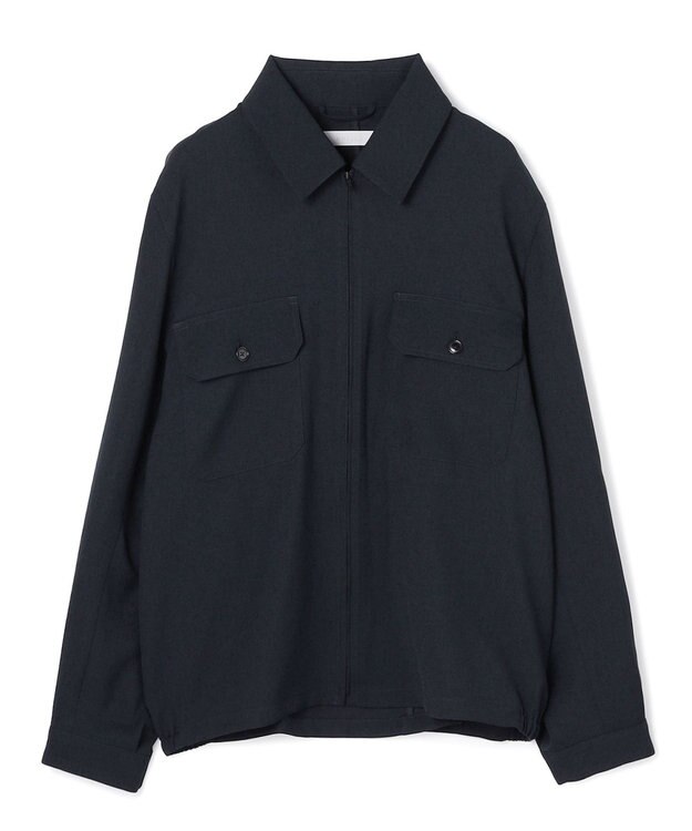 UNFILO MENS 【OCEANS YouTube 掲載/男女兼用】WOOL TOUCH 機能美シャツブルゾン ネイビー