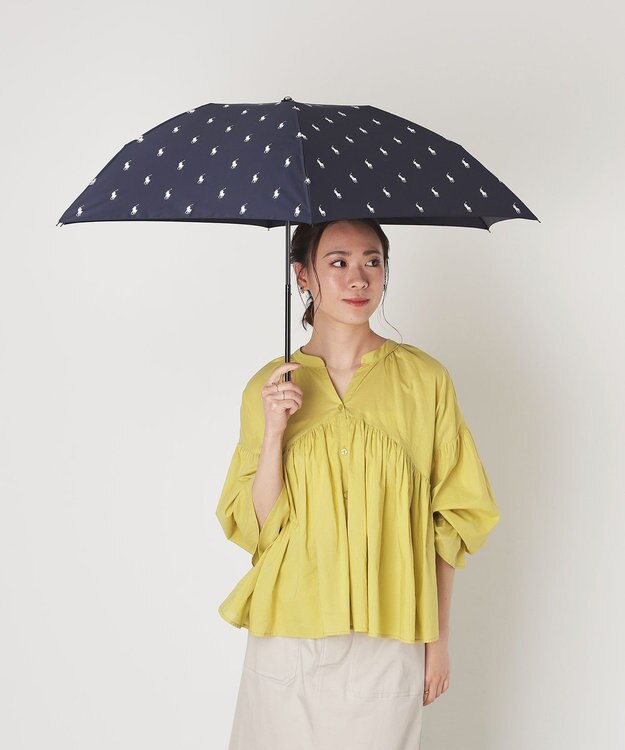 MOONBAT 【WEB限定】POLO RALPH LAUREN（ポロ ラルフローレン） 折りたたみ傘 ポロポニー プリント