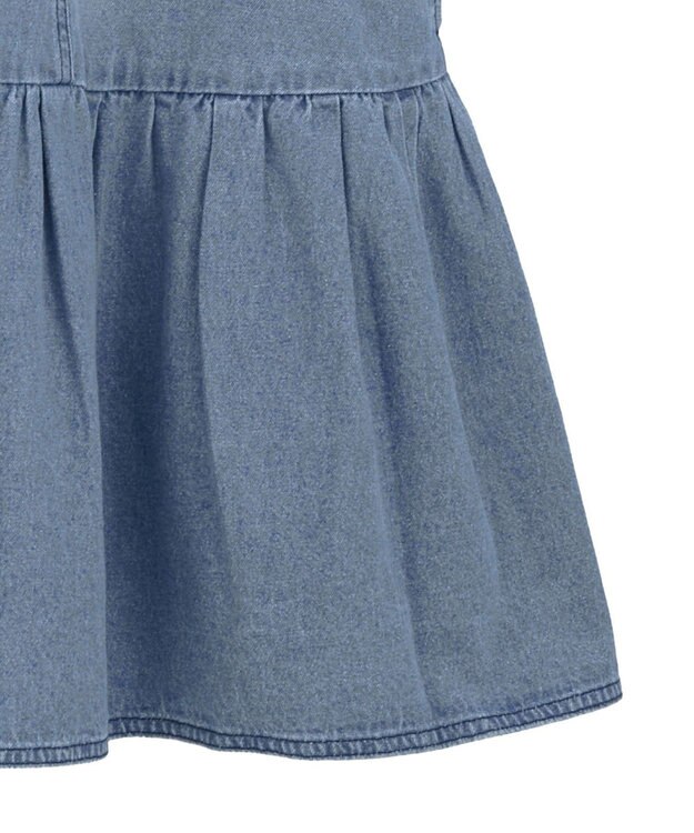 Green Parks ・ＳＵＧＡＲ　ＳＰＯＯＮ　Ｗ－ＺＩＰデニムミニワンピ Indigo