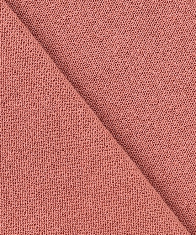 J.PRESS LADIES 【洗える・抗菌防臭】COTTON POLYESTER 襟付き ニット ローズピンク系