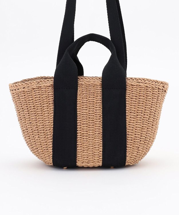 LA BAGAGERIE 【MONICA】ダブルハンドルかごバッグ ベージュ