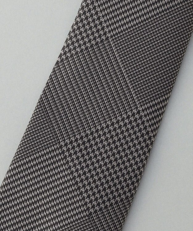 GOTAIRIKU GOTAIRIKU別注【日本製】シルク ネクタイ_チェック柄 ブラック系8