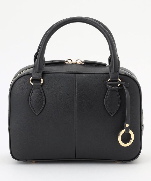 組曲 【ショルダーベルト付き】ミニボストンバッグ ブラック系