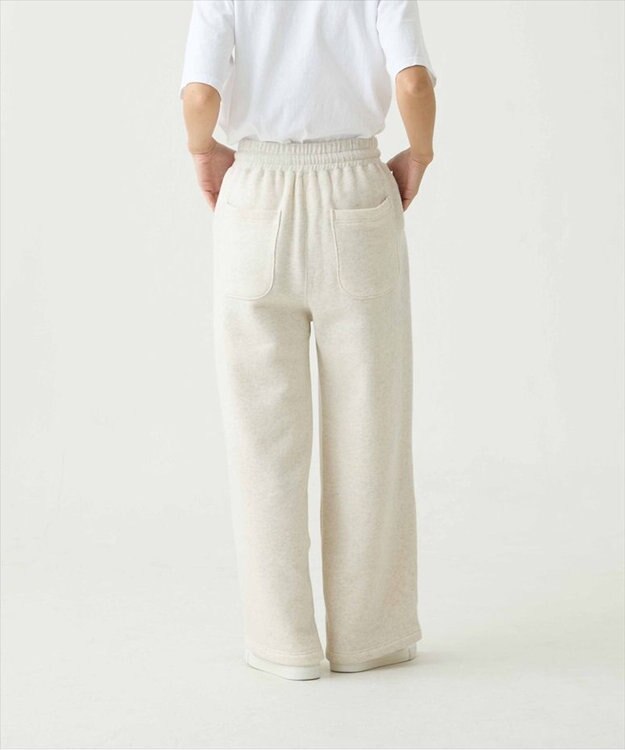 caqu ワイドシルエット スウェットパンツ ivory