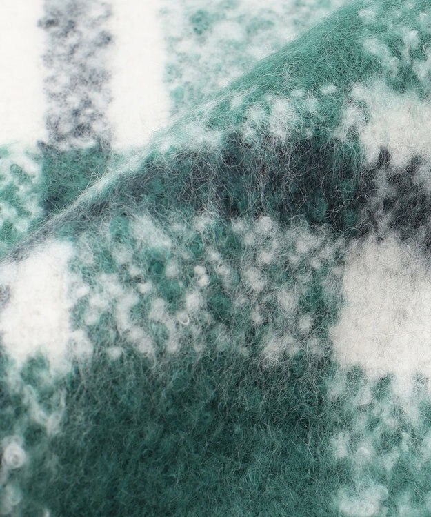 ANY シャギーストール グリーン系