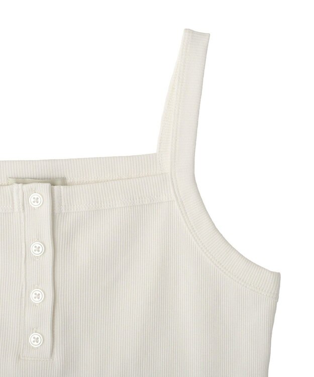 earth music&ecology ヘンリーネックキャミソール Off White